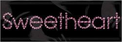 Rhinestone Word Stickers, sweetheart, scrapbook (Me & My Big Ideas)<br><font color=red>50% off</font>