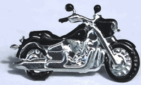 Motorcycle, scrapbook brads, 12/pack (Eyelet Outlet)