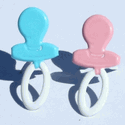 Pacifiers: Pink & Blue, scrapbook brads, 12/pack (Eyelet Outlet)
