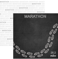 Marathon Addict, running double-sided scrapbook paper (Scrapbook Customs)
