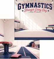 Gymnastics: Girls, DS scrapbook paper (Scrapbook Customs)