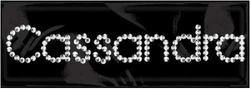 Rhinestone Name Stickers, Cassandra, scrapbook (Me & My Big Ideas)<br><font color=red>50% off</font>