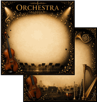 Orchestra, DS scrapbook paper (Scrapbook Customs)