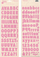 Alphabet Stickers, Baby Basics, Pink, scrapbook stickers (Reminisce)