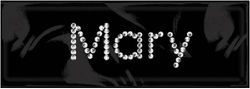 Rhinestone Name Stickers, Mary, scrapbook (Me & My Big Ideas)<br><font color=red>50% off</font>