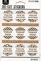 Celebrate, Die Cut stickers, 26 pieces (Studio112)