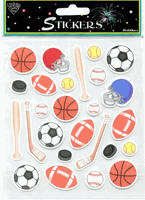 Nicole Stickers, Sports Balls, scrapbook stickers<br><font color=red>50% off</font>
