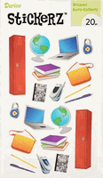 School scrapbook stickers, 20/pk Stickerz (Darice)