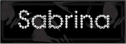 Rhinestone Name Stickers, Sabrina, scrapbook (Me & My Big Ideas)<br><font color=red>50% off</font>