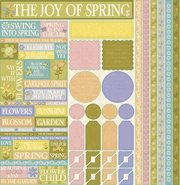 In Bloom, Spring scrapbook stickers, 12" x 12" (Reminisce)