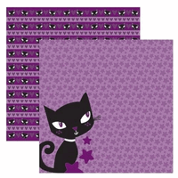 Miss Halloween Collection - Jezabel, double-sided, scrapbook paper (Reminisce)
