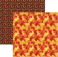 Happy Fall Collection, Autumn Leaves, double-sided, scrapbook paper (Reminisce)<br><font color=red>25% off</font>
