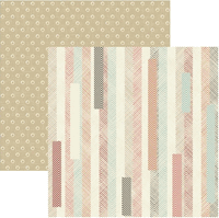 Junkstock Collection, Junkin', stripes, double-sided, scrapbook paper (Reminisce)<br><font color=red>25% off</font> 