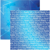 Love & Gratitude Collection, Thank You, double-sided, scrapbook paper (Reminisce)<br><font color=red>25% off</font> 