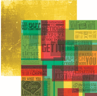 Seize the Day Collection, Achieve, double-sided, scrapbook paper (Reminisce)<br><font color=red>25% off</font>