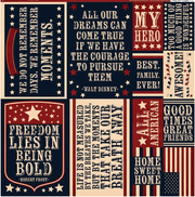Party in the USA - patriotic, Die cut scrapbook stickers, 12x12" (Reminisce)