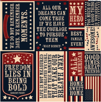 Party in the USA - patriotic, Die cut scrapbook stickers, 12x12" (Reminisce)