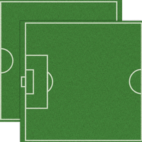 Soccer Field, DS scrapbook paper (Reminisce)