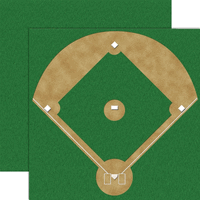 Baseball Diamond, DS scrapbook paper (Reminisce)