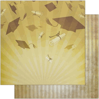 Graduate - Celebrate, DS scrapbook paper (Reminisce)