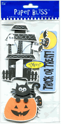 Trick or Treat, Halloween, scrapbook stickers (Paper Bliss) 