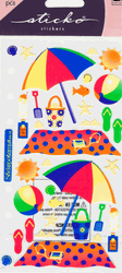 The Shore, 4x7", scrapbook stickers (Sticko)