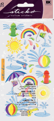 Summer Splash, 4x7", scrapbook stickers (Sticko)