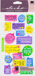 Brat Captions, 4x7", scrapbook stickers (Sticko)