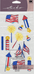 Fireworks Celebration, 4x7", scrapbook stickers (Sticko)