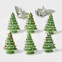 Trees with Christmas Lights, scrapbook brads, 12/pack (Eyelet Outlet)