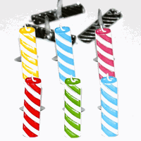 Candles, scrapbook brads, 12/pk (Eyelet Outlet) 