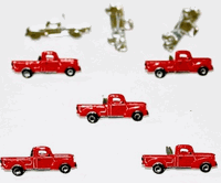 Red Trucks, scrapbook brads, 12/pk (Eyelet Outlet)