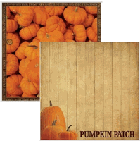 Pumpkin Patch, autumn, double sided, scrapbook paper (Reminisce)