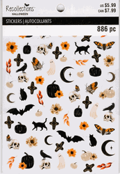 Halloween Icons, Mega Set, 3D scrapbook stickers 4x5" (Recollections)