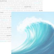 Surfing Addict, sports double-sided scrapbook paper (Scrapbook Customs)