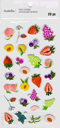 Fruit graphics, 3D scrapbook stickers 4x7" (Recollections)<br><font color=red>40% off</font>