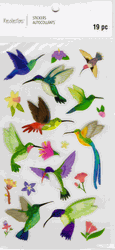 Hummingbirds, 3D scrapbook stickers 4x7" (Recollections)<br><font color=red>40% off</font>
