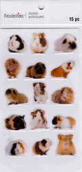Guinea pigs, scrapbook stickers 4x7" (Recollections)<br><font color=red>40% off</font>