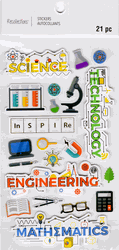 Science, 3D scrapbook stickers 4x7" (Recollections)<br><font color=red>40% off</font>