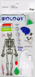 Biology, 3D scrapbook stickers 4x7" (Recollections)<br><font color=red>40% off</font>