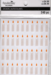 Halloween: Candles, scrapbook stickers 4x4" (Recollections)<br><font color=red>40% off</font>