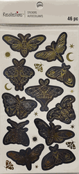 Butterflies, foiled, 3D scrapbook stickers 4x7" (Recollections)<br><font color=red>40% off</font>