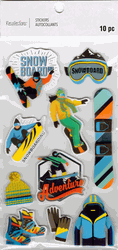 Snowboarding, 3D scrapbook stickers 4x7" (Recollections)<br><font color=red>40% off</font>