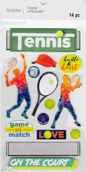 Tennis, 3D scrapbook stickers 4x7" (Recollections)<br><font color=red>40% off</font>