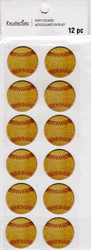 Baseballs, 3D scrapbook stickers 3x7" (Recollections)<br><font color=red>40% off</font>