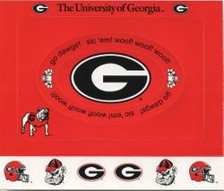 University of Georgia (Bulldogs), Frame stickers, 6x7" scrapbook (Sports Solution)    