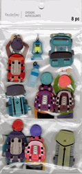 Backpacks, 3D scrapbook stickers 4x7" (Recollections)<br><font color=red>40% off</font>