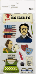 Education: Literature, 3D scrapbook stickers 4x7" (Recollections)<br><font color=red>40% off</font>