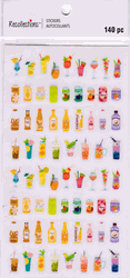Drinks - Variety, scrapbook stickers 4x7" (Recollections)<br><font color=red>40% off</font>