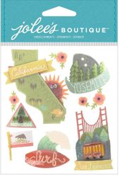 California, travel 3D scrapbook stickers (Jolee's Boutique)<br><font color=red>33% off</font>